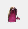 [Pre-Owned] Padlock Metal Lock Logo Chain Canvas Leather Bag - Very Good #W57O7B