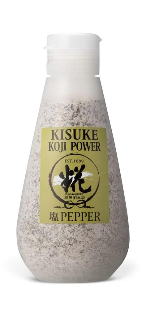 Kojiya Honten Salt and Kisuke Koji Power Salt and 300g Pepper, Pepper,