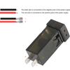 48 Вт Вольтметр USB 18 Вт + Type C 30 Вт Быстрое автомобильное зарядное устройство 12 В-24 В для Toyota Power Socket Быстрая зарядка Вольтметр Аксессуары