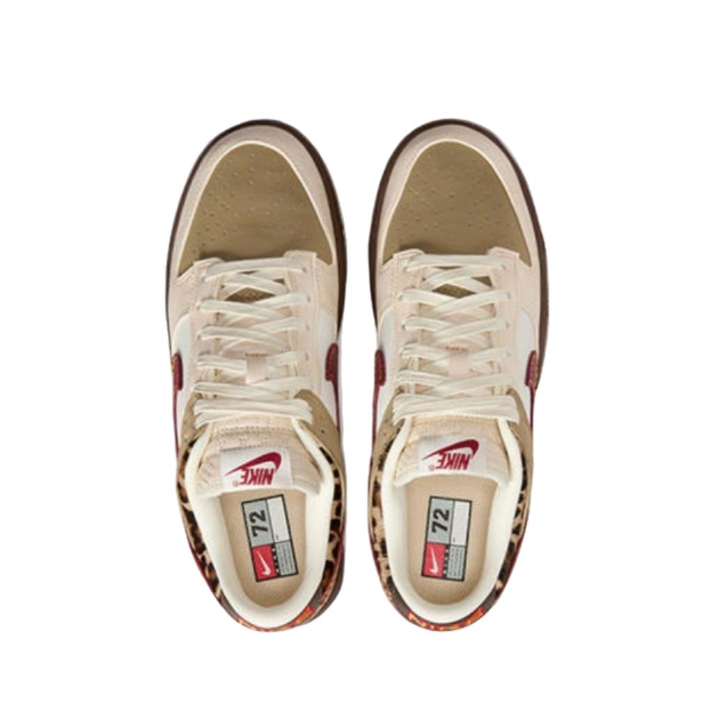 Nike Dunk Low Retro Khaki Team Red Pearl White