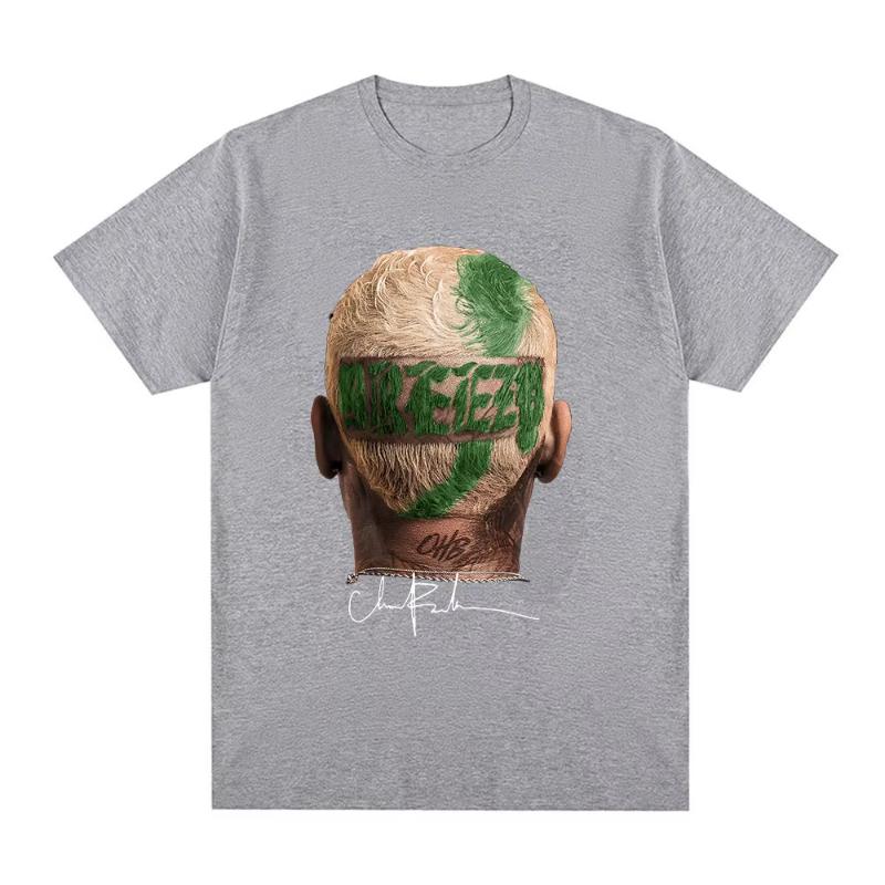 Rapper Chris Brown Tshirt Breezy Bowl XX Tour 2025 TShirts Unisex Women Harajuku ONeck Short Sleeve T Shirt Streetwear Fans Gift