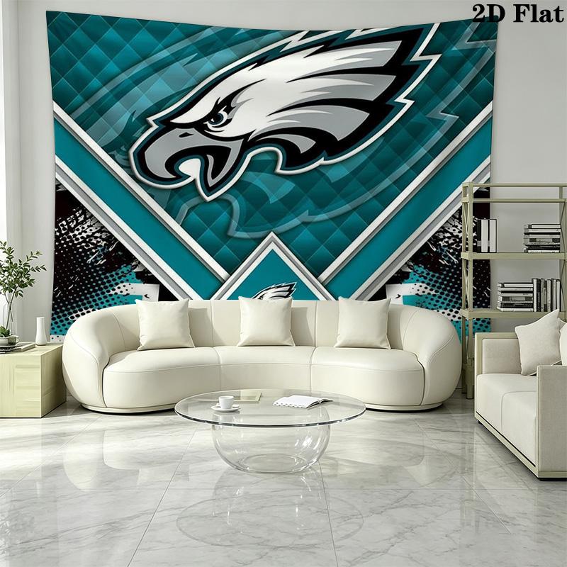 Philadelphia Eagles Wall Tapestry Aesthetic Wall Hanging Printed Fabric Blanket Decorative Tapestries for Bedroom Living Room Home Decor