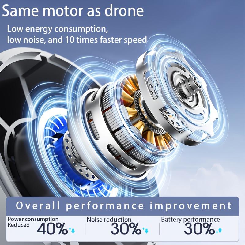 Мини Портативный Ручной Вентилятор Мгновенный Ледяной Режим 100 Регулируемых Скоростей Ветра 3000 мАч Электрические Вентиляторы Перезаряжаемый Уличный Персональный Вентилятор