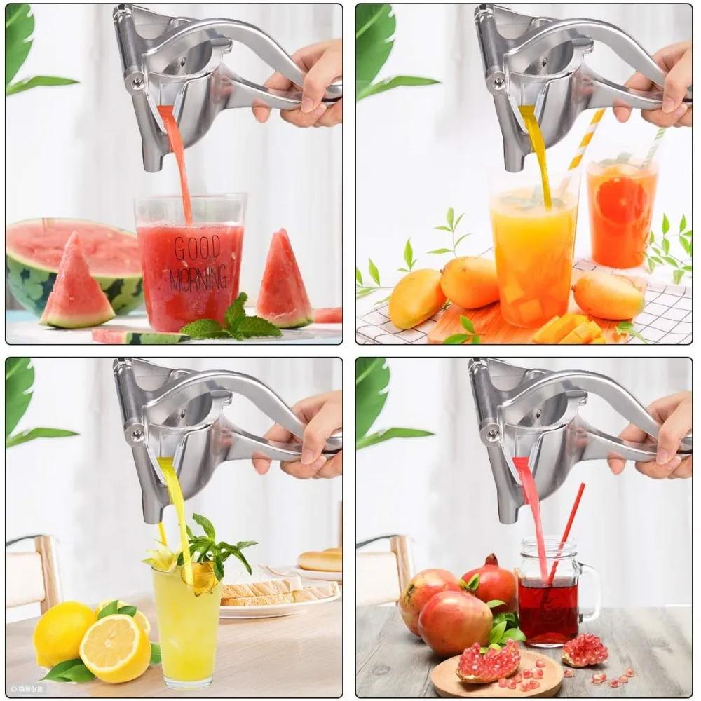 Manual Juice Squeezer Aluminum Alloy Hand Pressure Orange Juicer Pomegranate Lemon Squeezer Kitchen Accessories Fruit Tool