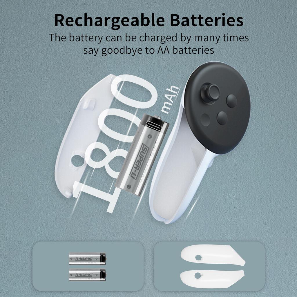 Meta Quest 3 VR Handle Magnetic Suction Charging Dock with RGB Colorful Lights VR Helmet Handle Charging Dock