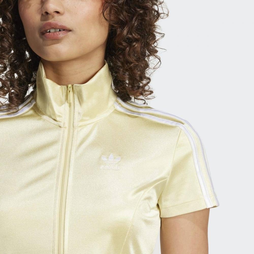 Adidas Женский спортивный топ Adicolor с коротким рукавом, облегающий, укороченный Jc6367