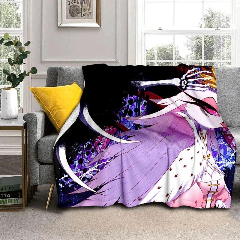 Одеяло с героями мультфильмов Helluva Boss Blitzo для взрослых, мягкое одеяло для дома, спальни, кровати, дивана, пикника, офисного чехла, детское одеяло