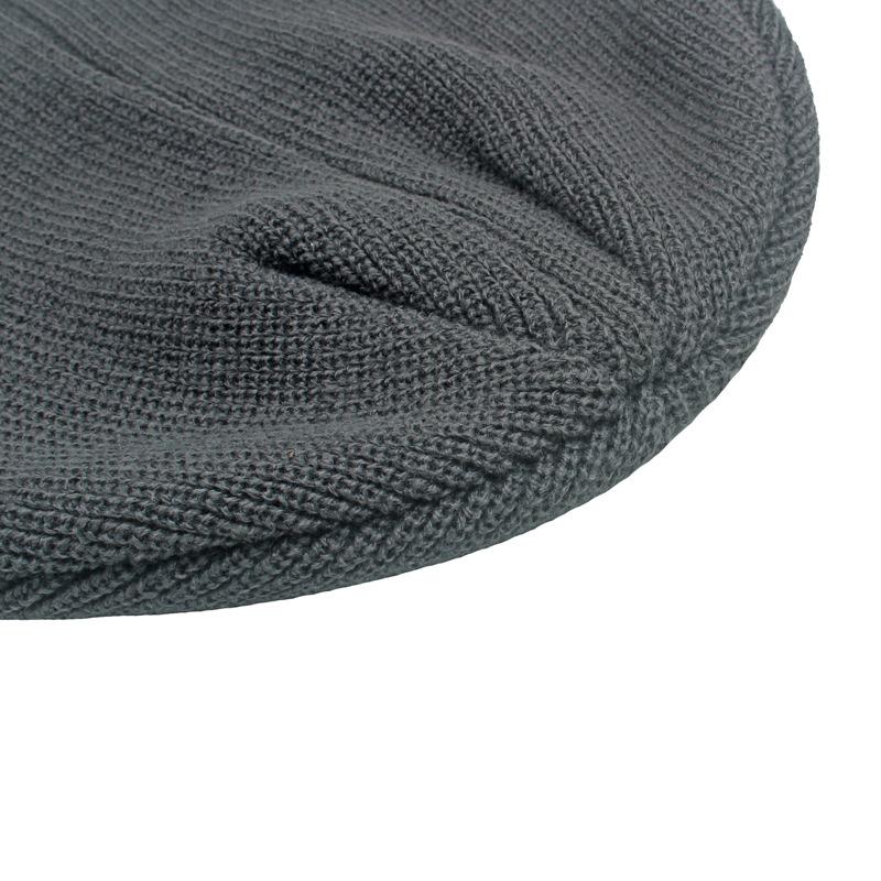 Мужская осенне-зимняя теплая шерстяная шапка, вязаная шапка, однотонная защитная шапка для ушей, шапочки с черепами, шапка с рукавами