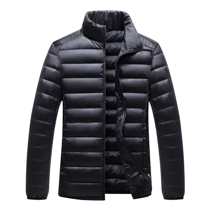 Men's Autumn and Winter New Stand-up Collar Down Cotton Clothes White Duck Down Short Thermal Jacket Men