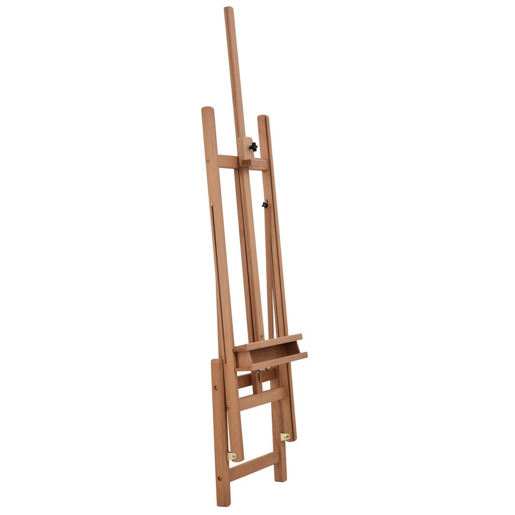 Wooden Easel Stand H-Frame Artist Easel with 171-230cm Adjustable Height and 0-80 degrees Working Angles Beech Wood Art Easel for Displaying Painting