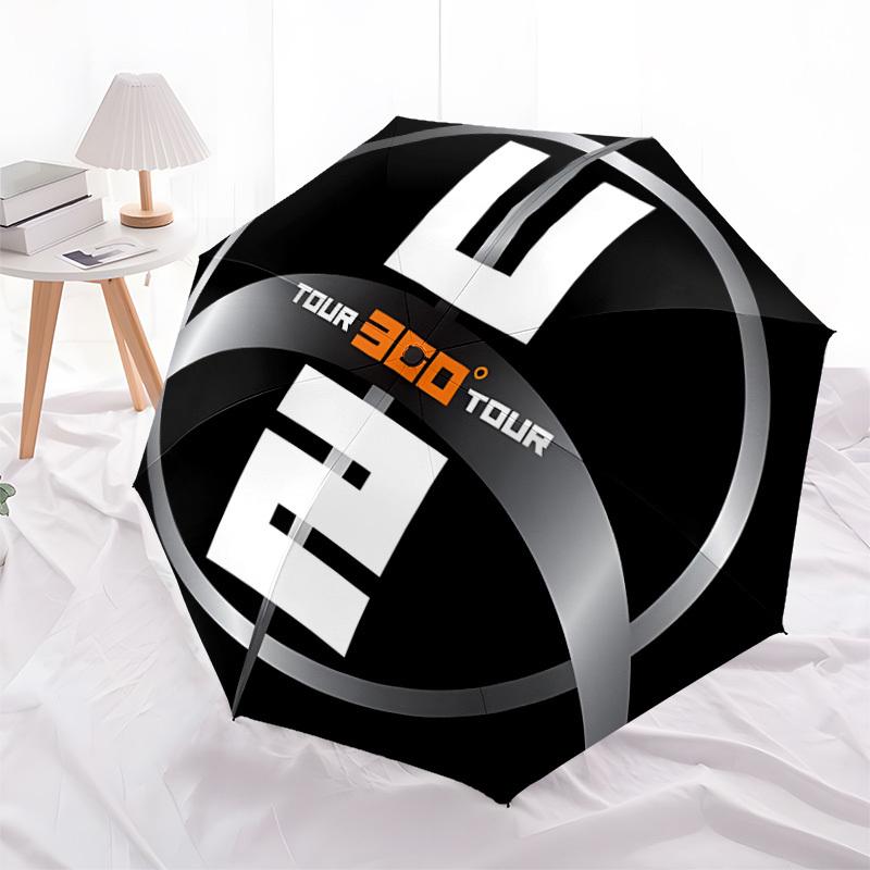 1pc U2 Band Automatic Open/Close Umbrella, Lightweight Design for Everyone, Halloween & Christmas Gifts - Ideal for Daily, Formal, Party Use, Formal E
