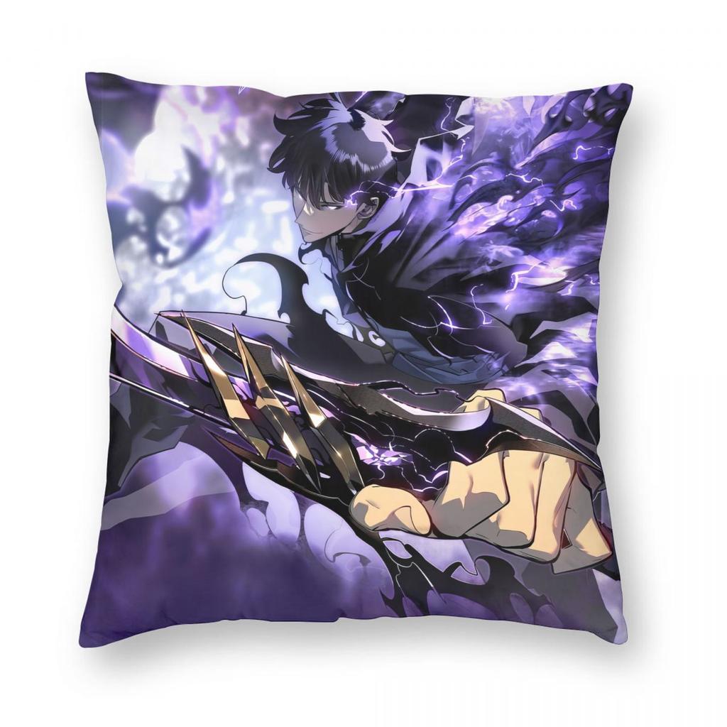 Solo Leveling Shadow Master Pillowcase Soft Polyester Cushion Cover Decoration Pillow Case Cover Home Zipper 45*45cm