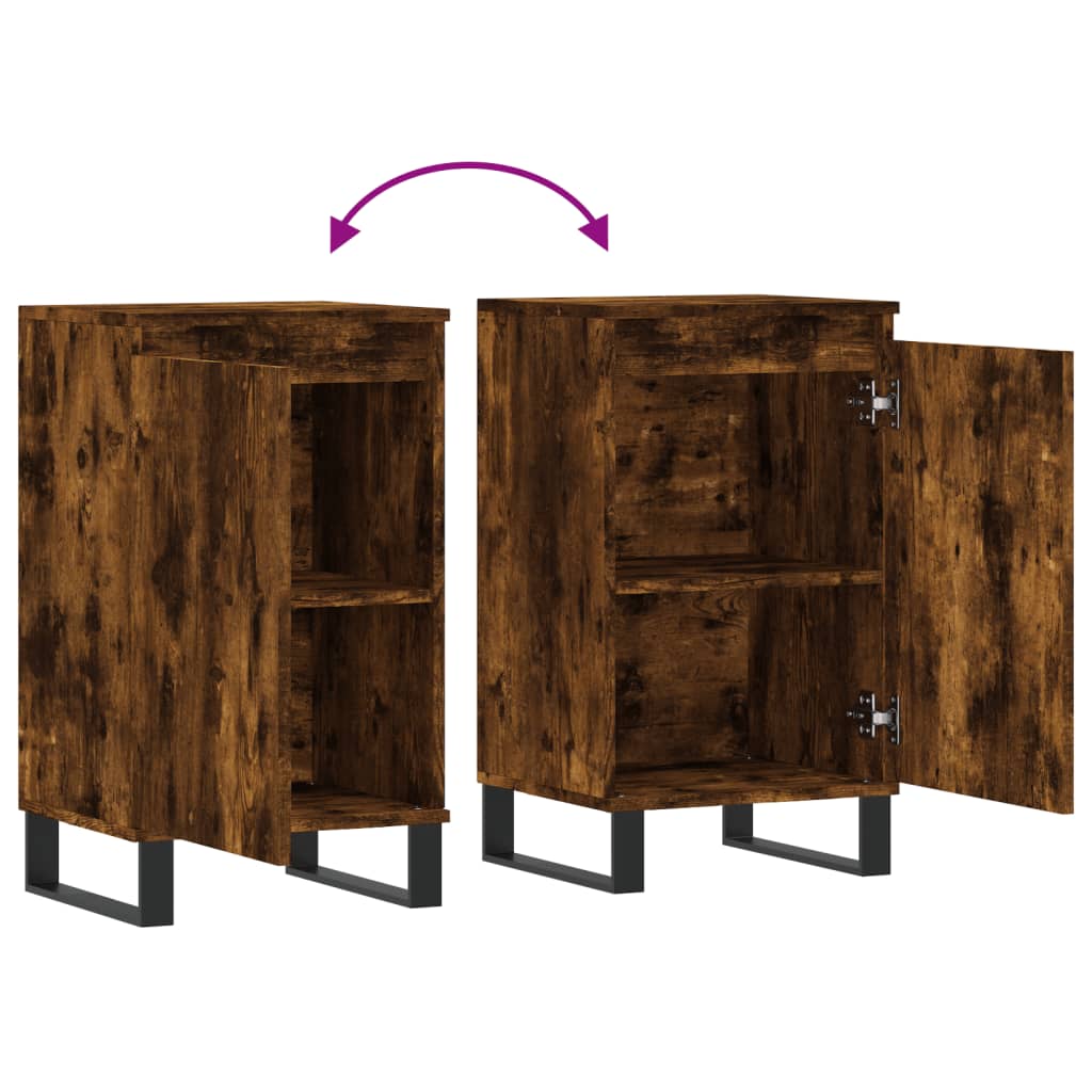 Sideboards 2 pcs Smoked Oak 40 x 35 x 70 cm Engineered Wood