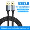 Новый USB 3.0 удлинительный кабель USB Type A Папа-Папа USB-удлинитель для радиатора, жесткого диска, веб-камеры USB-кабель Extens 1/3/5M