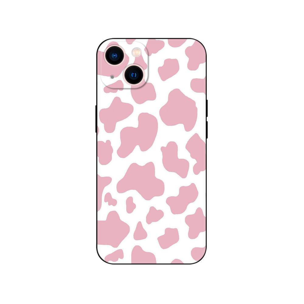 Black Tpu Case For Samsung Galaxy M53 M13 M62 A12 A22 A32 A42 A52 A72 4g 5g A20S Back coverCute Cow Stains Pattern