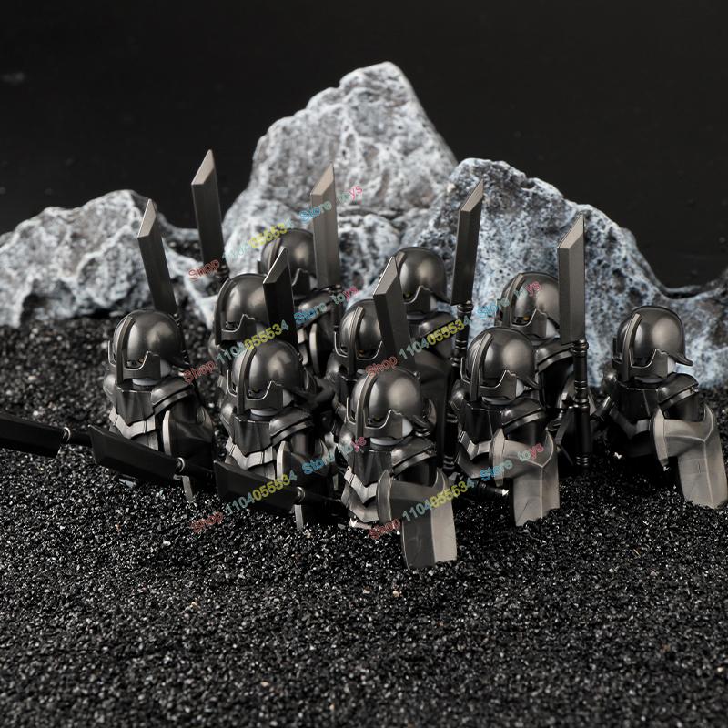 Movie Series Orc Uruk-hai Army Action Figures Mini Bricks Doll Assemble Building Blocks MOC DIY Toys for kid gift