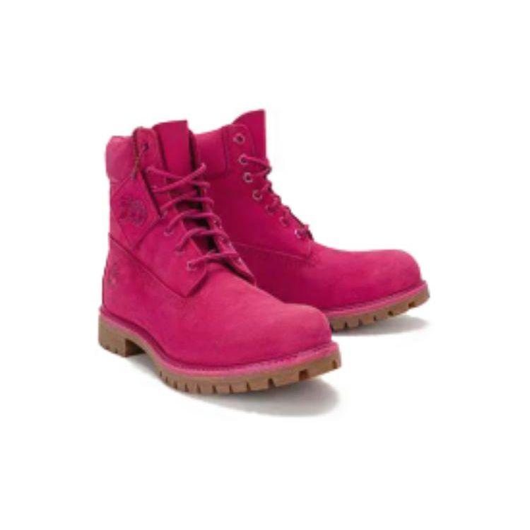 Timberland Premium Leather 50th Anniversary Special Collection Comfortable Durable Ankle Boots Men Boots Pink A5VHDW