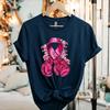 Superhero Diamond Pink Ribbon Breast Cancer Awareness TShirt Warrior Support Casual Cotton Ladies Breast Cancer Fighter Tee Top