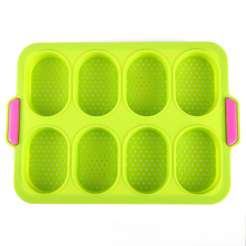 1 шт. антипригарный силиконовый противень для выпечки багетов с ручками - идеально подходит для самостоятельной выпечки французского хлеба и буханок