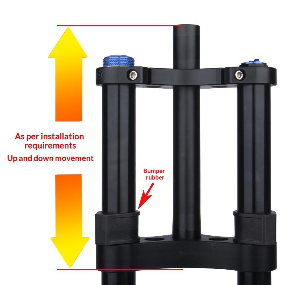 Передняя вилка для горного велосипеда, двухкоронная вилка, передняя вилка для электровелосипеда, амортизационная, 27,5 29 дюймов, вилка с осью-бочонком