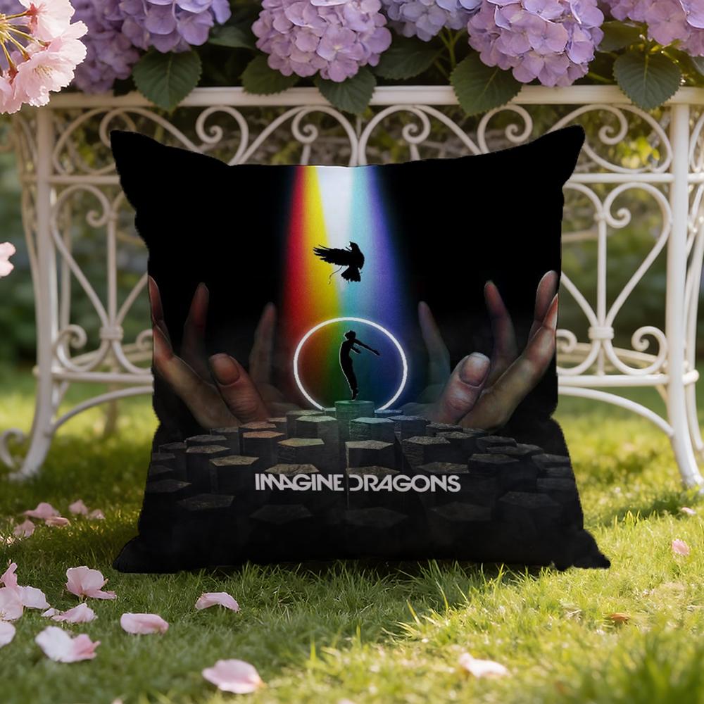 I-Imagine D-Dragons Наволочка для подушки Домашняя и автомобильная Двухцелевая наволочка: Двусторонняя конструкция для максимального комфорта