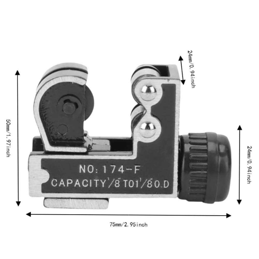 Mini Tube Cutter Tool Black Mini Tubing Cutter Durable Copper Pipe Cutter