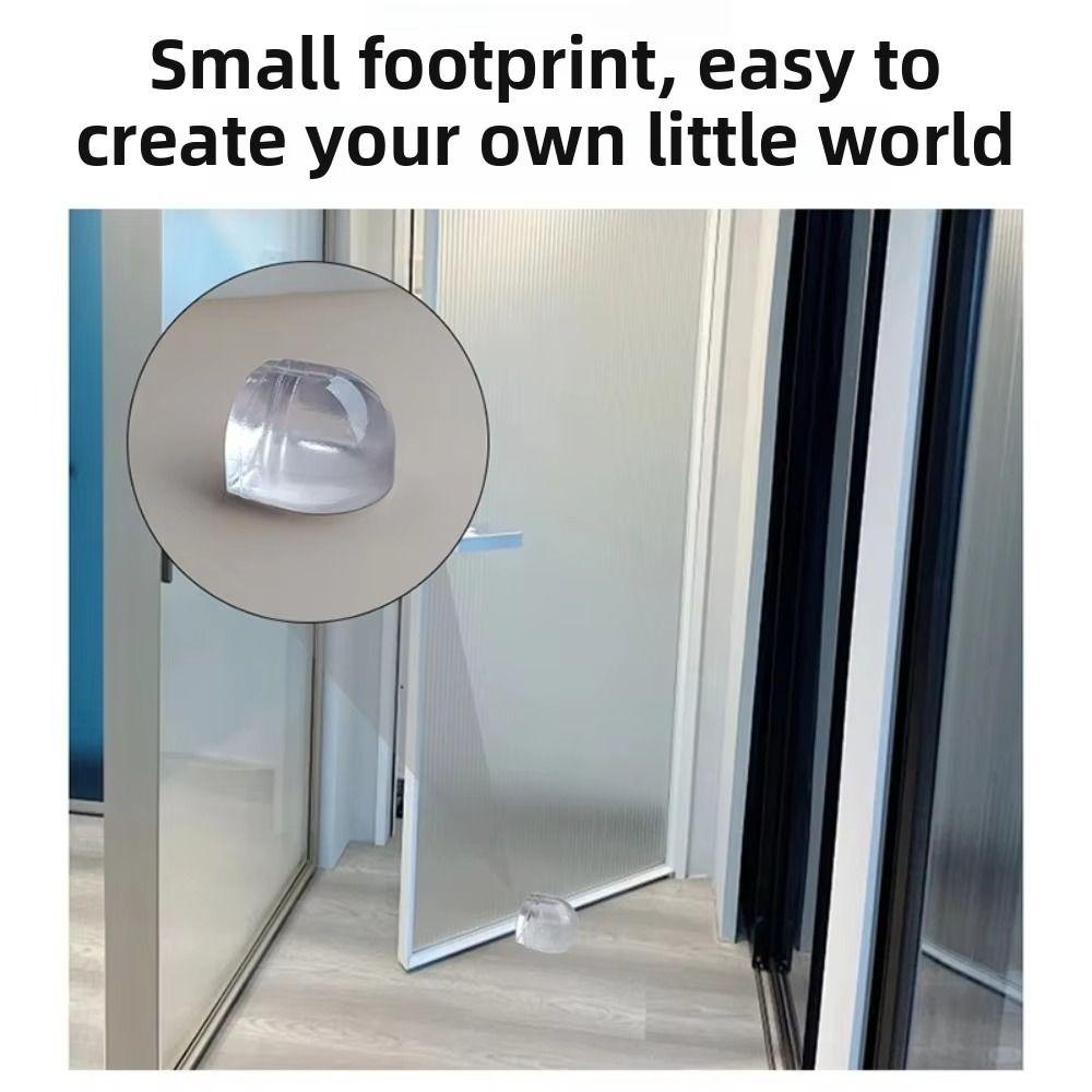 4Pcs Protector Transparent Door Stopper Anti-Collision Floor Mounted Door Holder Self Adhesive Door Buffer Furniture Protection