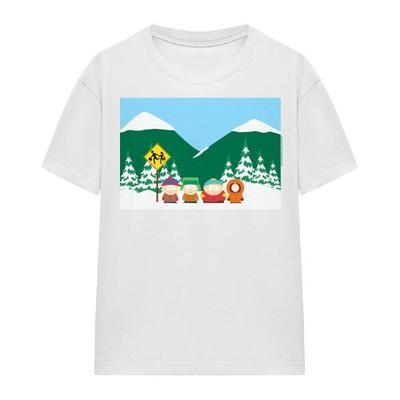 South Park Унисекс Взрослая футболка "Автобусная остановка"
