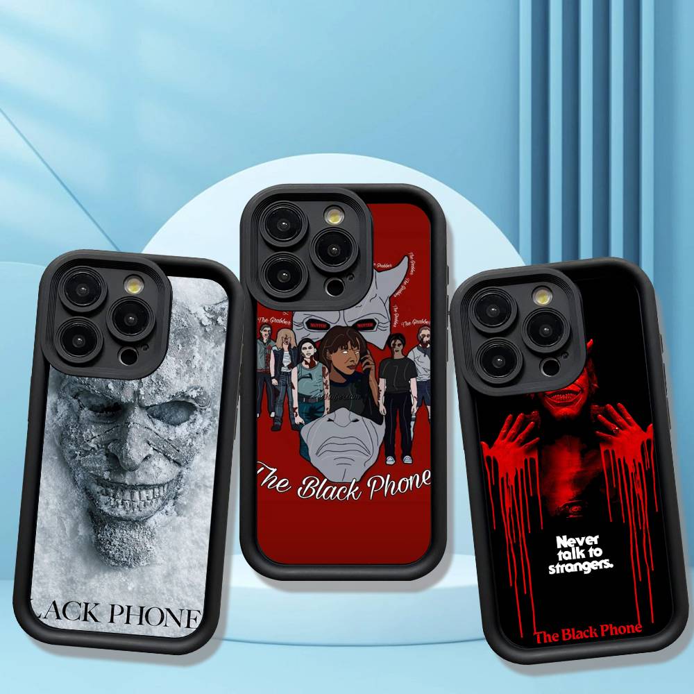 Чехол для телефона из ТПУ в стиле фильма ужасов The B-Black P-Phone Для Iphone 17 16 15 14 13 12 11 Pro Max Plus Чехол