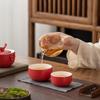 Auspicious Portable Ceramic Tea Set
