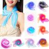 1PC Women 60x60cm Silk Scarvesrf Square Scarf Chiffon Gradient Color Elegant Neck Scarf Bandana