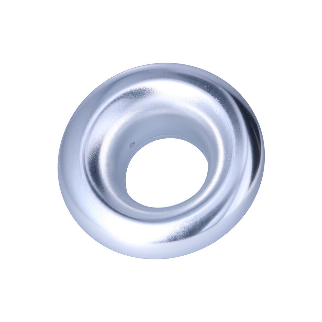 4in Cold Air Intake Turbo Horn Velocity Stack Adapter Decoration CNC Aluminum Car AccessorySilver