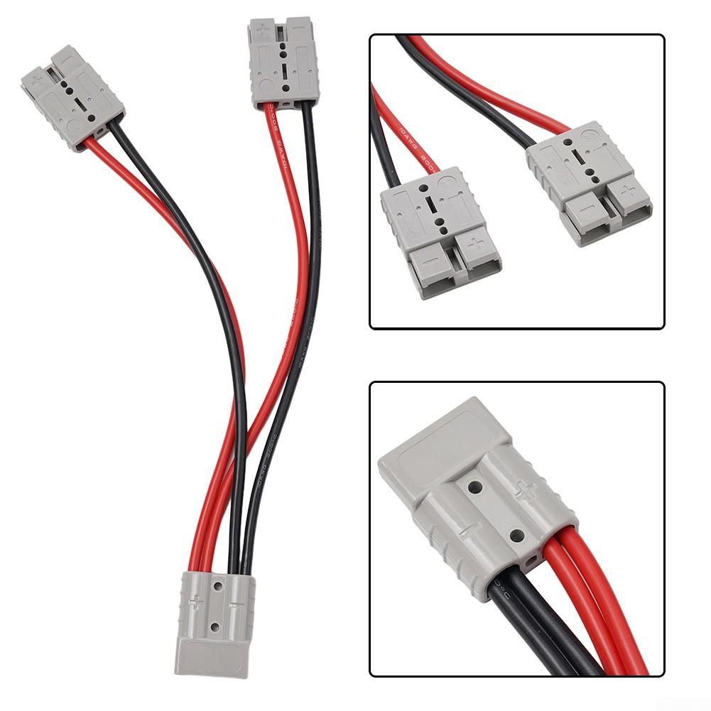 Серый двойной Y-адаптер, разъем 1 шт., 4/6 мм, 50 А