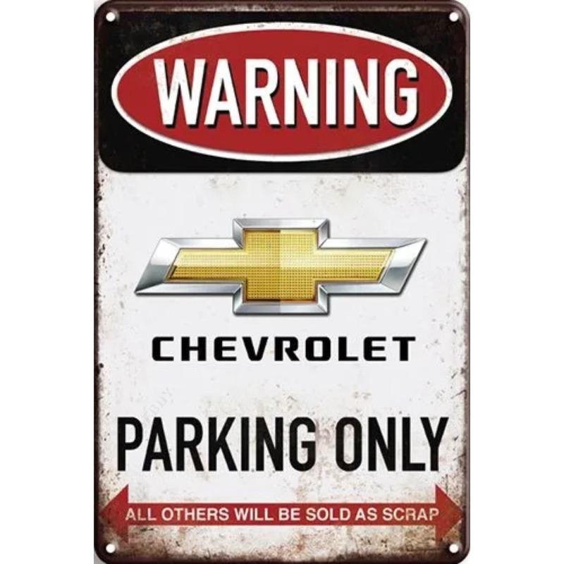 Lamborghini Parking Only Sign, Retro Metal Car Decor Plaque