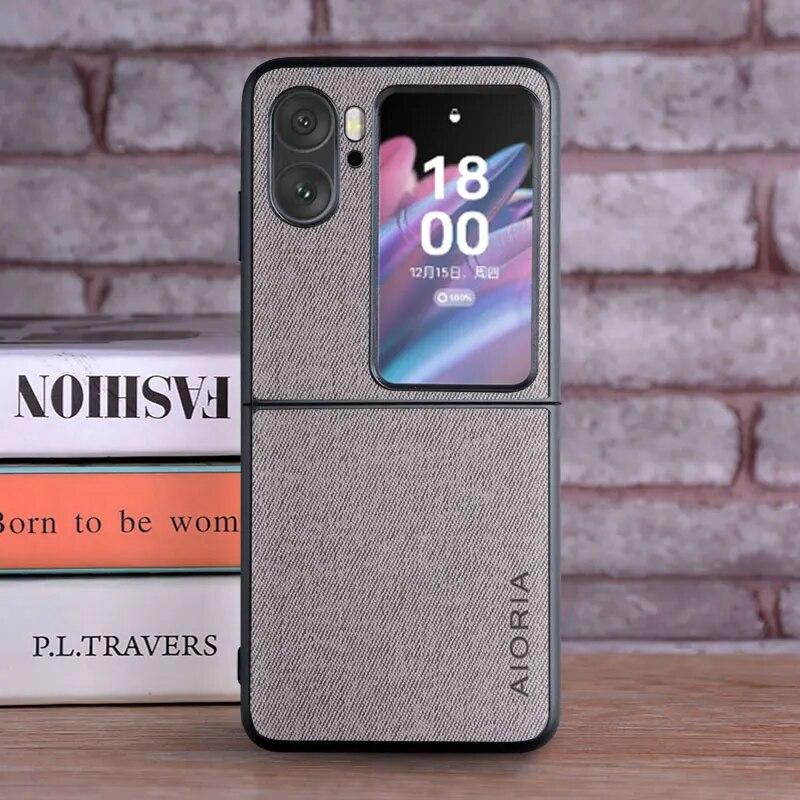 Чехол для Oppo Find X6 X5 X3 Pro N N3 N2 флип-чехол Роскошный текстильный кожаный мягкий жесткий чехол для телефона чехол для oppo find n3 флип-чехол