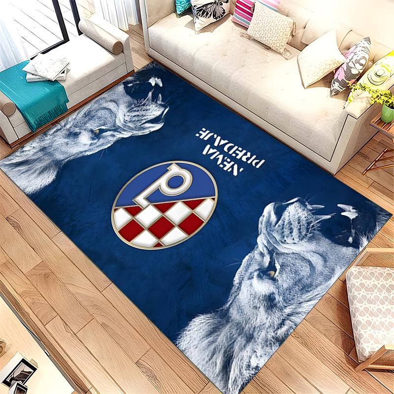 GNK Dinamo Zagreb (1) Rug Suitable For Living Rooms Bedrooms Computer Rooms Dining Areas And Placement Under Tables And Chairs Also An Ideal Choice Fo