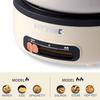 Electric Cooker,  Portable Electric Cooker with Handle, Non-Stick Electric Cooker with Dual Power Control for