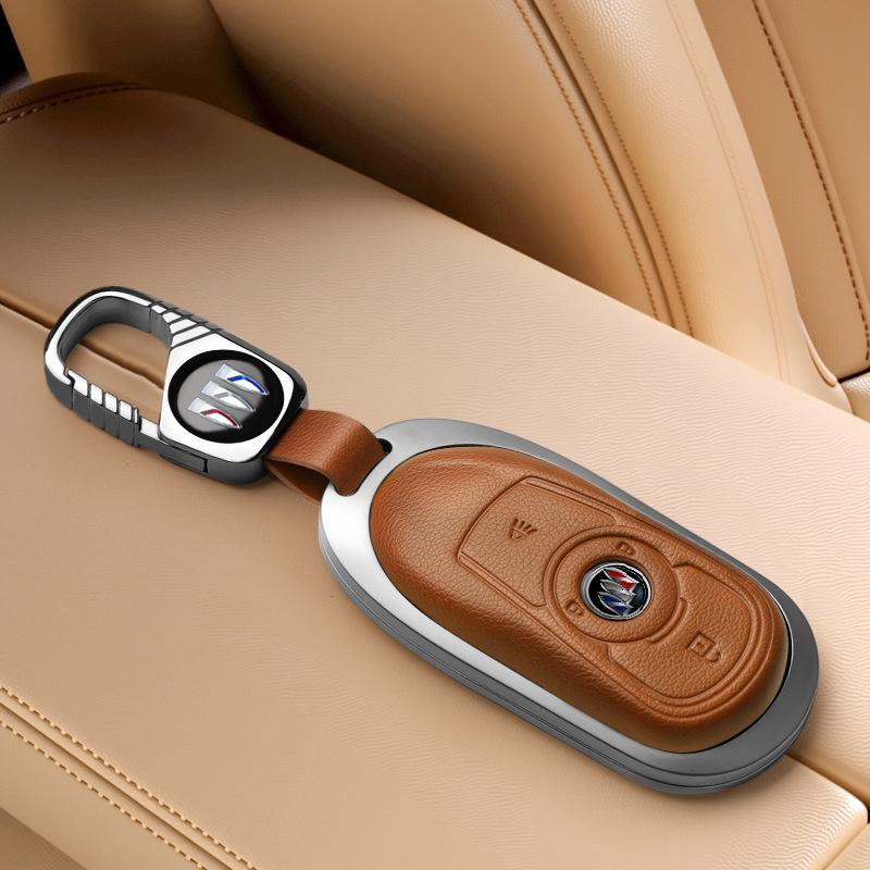 Совместимый чехол для ключей для Buick Encore, Envision, Regal, Envision GX/Flag Моделей, Дизайн с пряжкой-ракушкой.