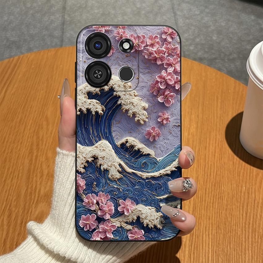 Для Itel A05S A04 A60S A16 A33 Plus A56 A23 A58 A25 Pro A49 A35 A18 Чехол для телефона Цветной Граффити Матовый Силиконовый Чехол Для Itel Противоударный Бампер