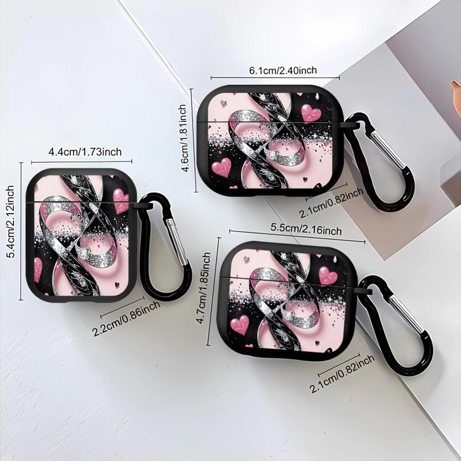 Чехол для Airpods Pro 4 Pro3 1 2 Pro2 3 Чехлы для наушников Обложка Розовая Бабочка