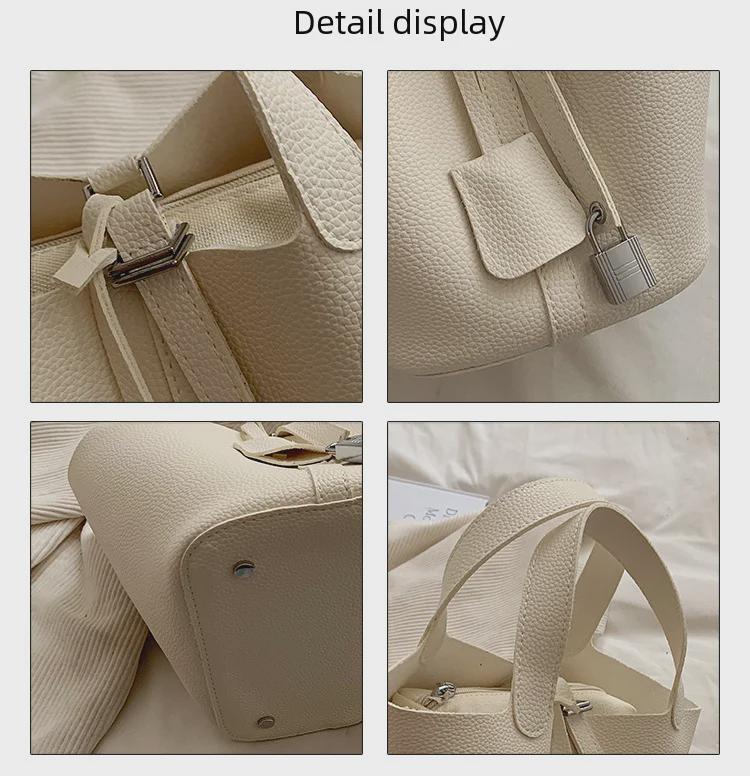 Модная женская сумка-корзина и ведро 2023 года в стиле ретро: Нишевая, элитная, простая дизайнерская сумочка