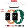 Силиконовый спортивный браслет для Apple Watch: Совместим с iWatch Series 2-6 и SE, Дышащий дизайн