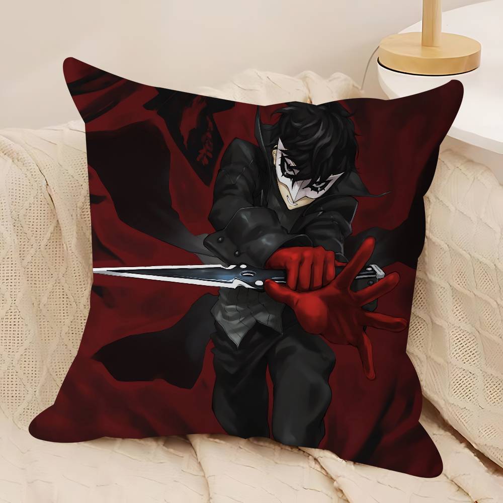 Игровая P-persona 5 Наволочка Съемный Моющийся Чехол для Подушки – Всесезонный Мягкий Лен