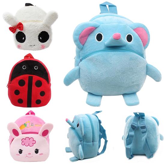 Headdress Children Baby Girls Boys Kids Cute Cartoon Animal Backpack Toddler School Bag