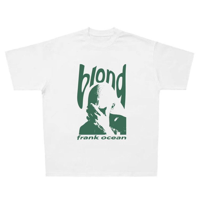 Футболка FrankOcean Music, светлая дышащая футболка с принтом, американская модная повседневная высококачественная мужская футболка с коротким рукавом