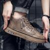 Autumn and Winter New High-top Business Casual Leather Men's Shoes Zipper Martin Boots Trendy Short Boots Men's Board Shoes