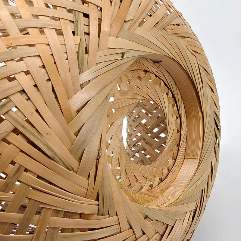 Бамбуковые потолочные светильники для гостиной, светильник ручной работы, абажур из натурального плетения, потолочные светильники для кухни, спальни