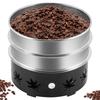 JIAWANSHUN Coffee Cooler, Coffee Bean Cooler, Coffee Roaster Cooler with Double Colander, 500g Capacity, for Commercial and Home Use, 110V, Black