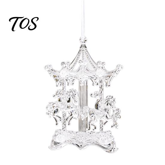 Durable Acrylic Hanging Decors Faux Crystal Christmas Ornaments, Clear Reindeer/Bell/Wreath/Wine Glass Winter Shiny Simulated Charms Wonderland