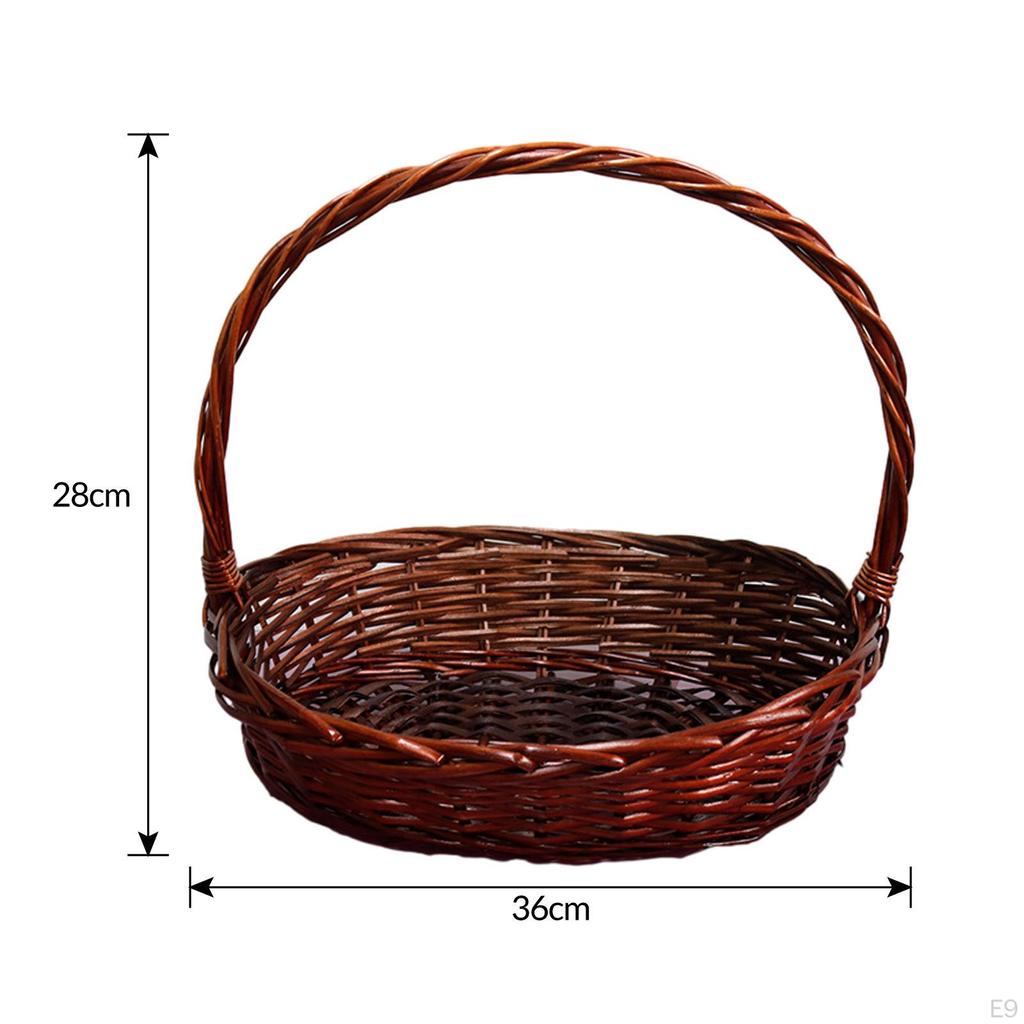 Классическая пасхальная корзина для хранения конфет, ручная работа, для ежедневного использования, детская вечеринка